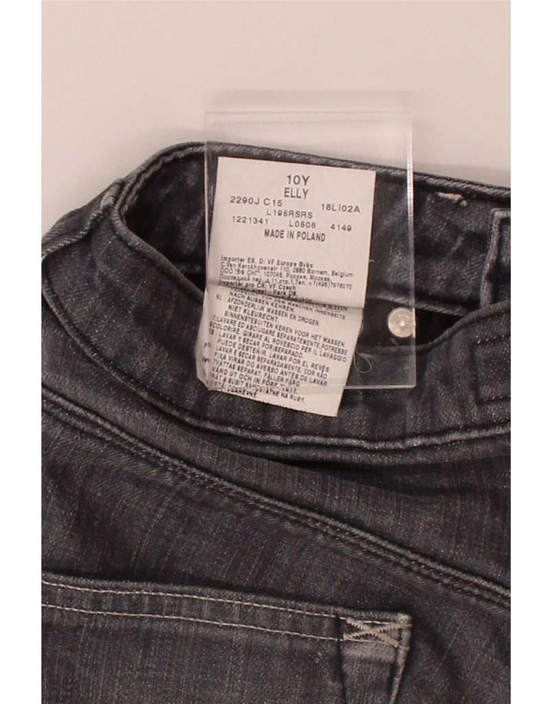 LEE Girls Elly Straight Jeans 9-10 Years W26 L24 Grey Cotton Vintage Lee and Second-Hand Lee from Messina Hembry 