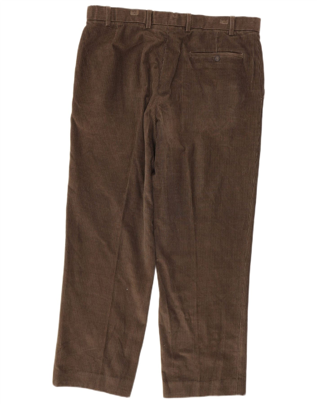 MARKS & SPENCER Mens Straight Corduroy Trousers W36 L29 Brown Cotton