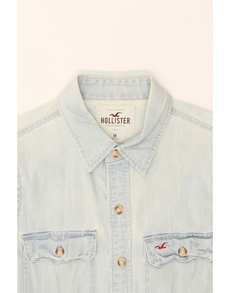 HOLLISTER Mens Denim Shirt Medium Blue Cotton | Vintage Hollister | Thrift | Second-Hand Hollister | Used Clothing | Messina Hembry 