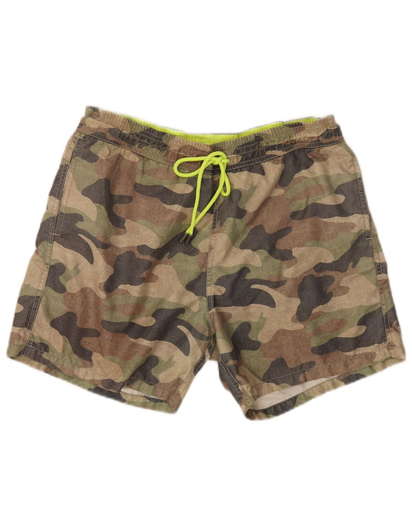 MC2 SAINT BARTH  Mens Swimming Shorts Medium  Khaki Polyester