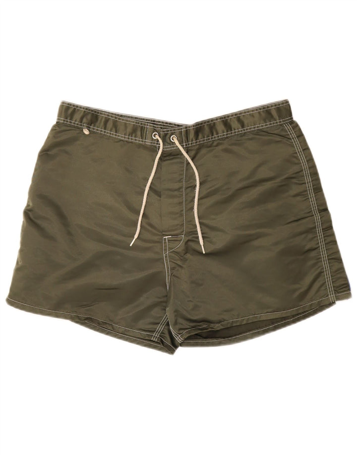 Sundek Mens Swimming Shorts Medium  Khaki Nylon