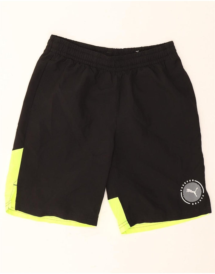 Puma Boys Sport Shorts 13-14 Years  Black Colourblock Polyester