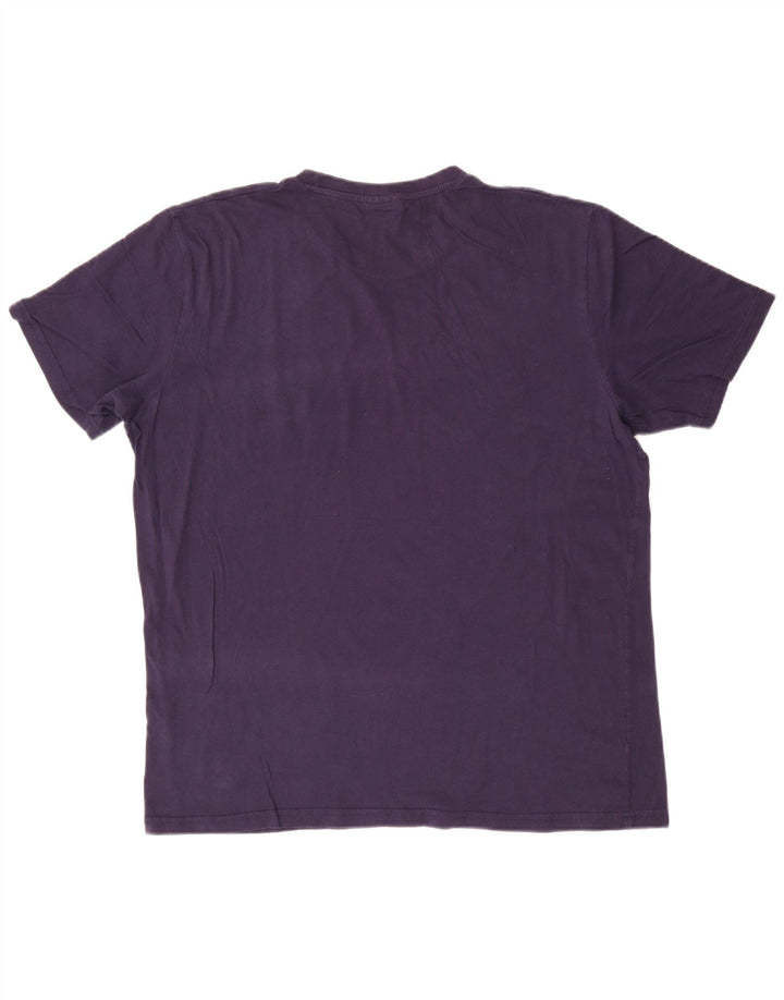 Lotto Mens T-Shirt Top XL Navy Blue Cotton