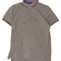 TOMMY HILFIGER Mens Polo Shirt Small Grey Cotton Vintage Tommy Hilfiger and Second-Hand Tommy Hilfiger from Messina Hembry 