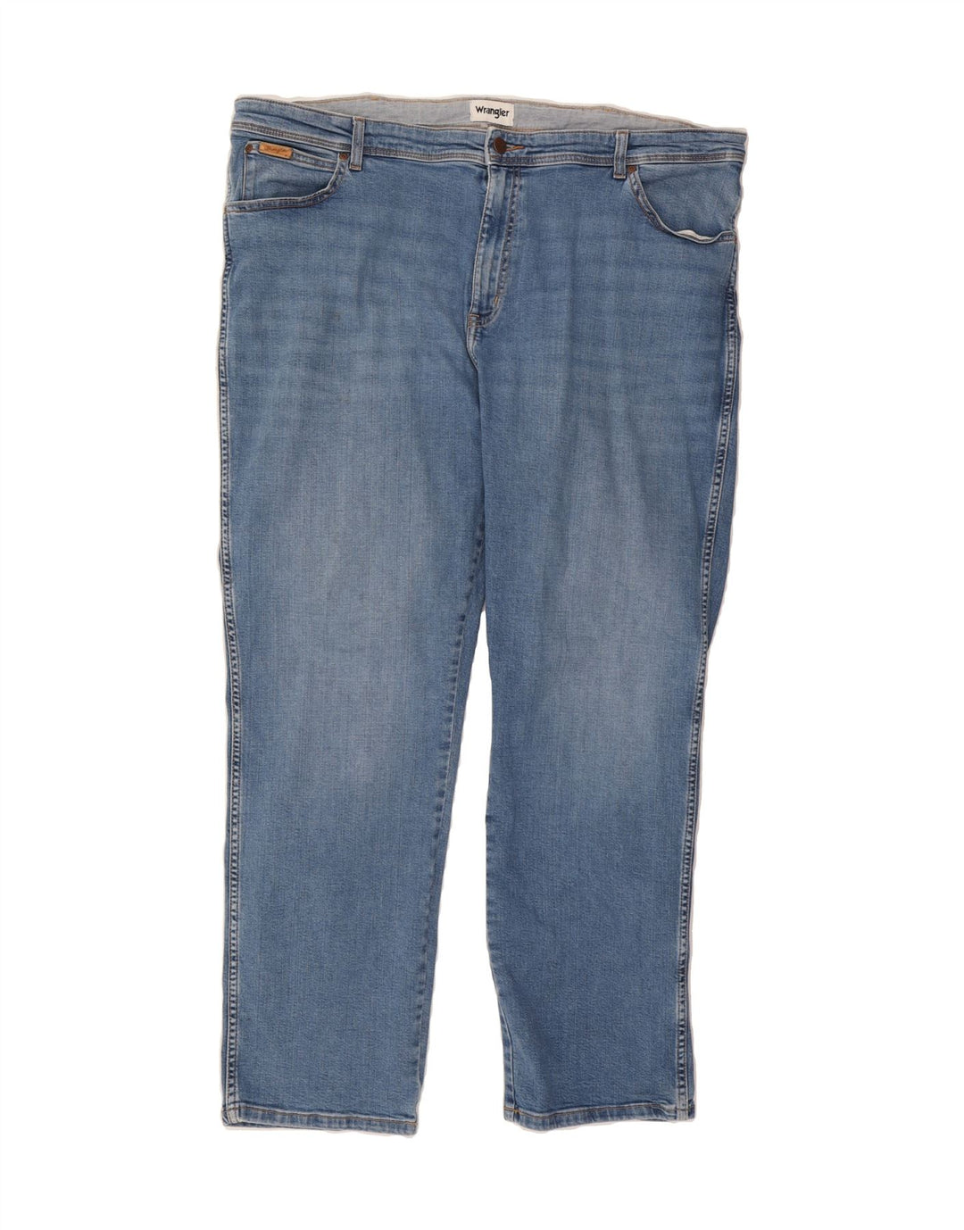 WRANGLER Womens Texas Straight Jeans W44 L32 Blue Cotton