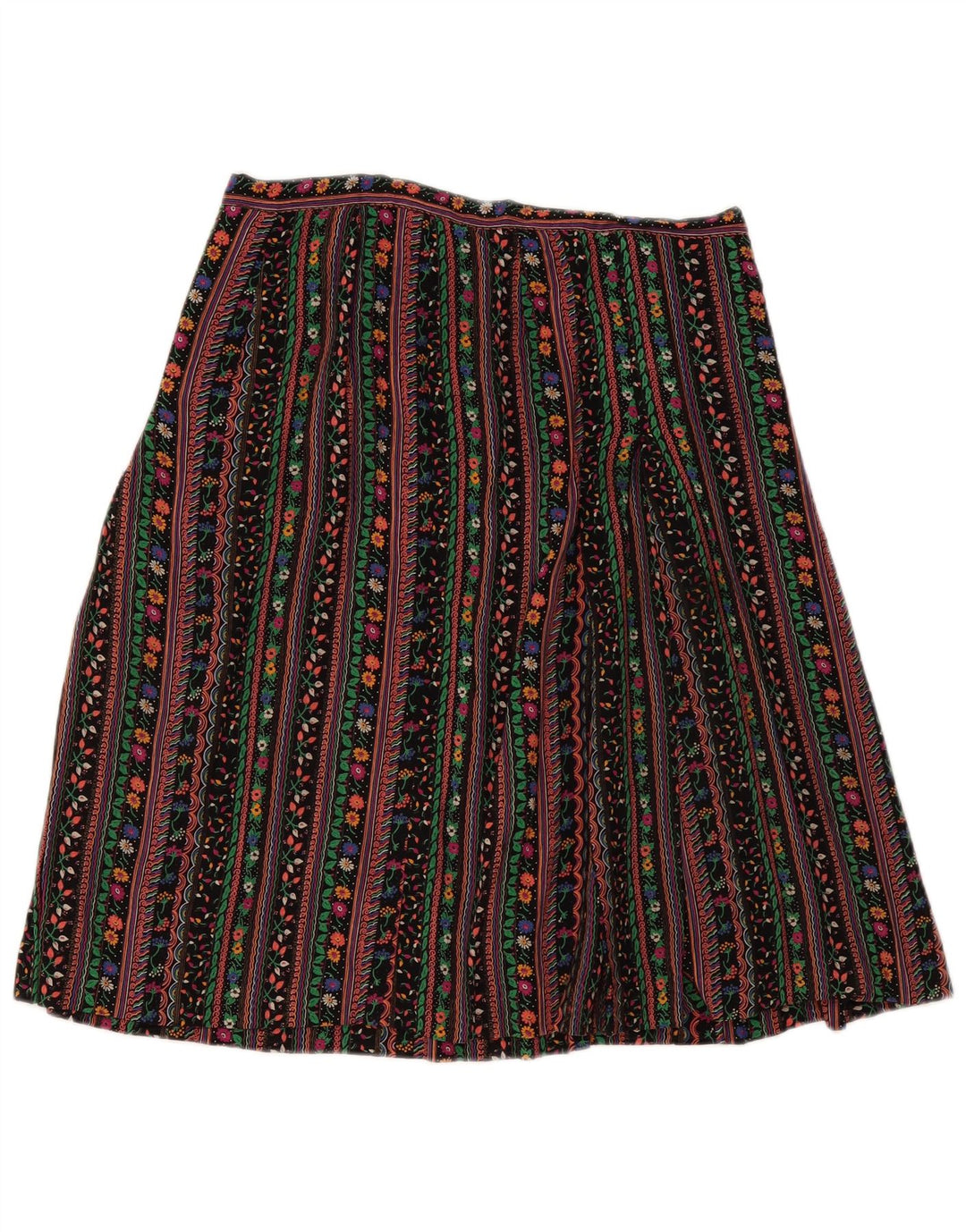 Vintage Womens A-Line Skirt W32 Large Multicoloured Striped