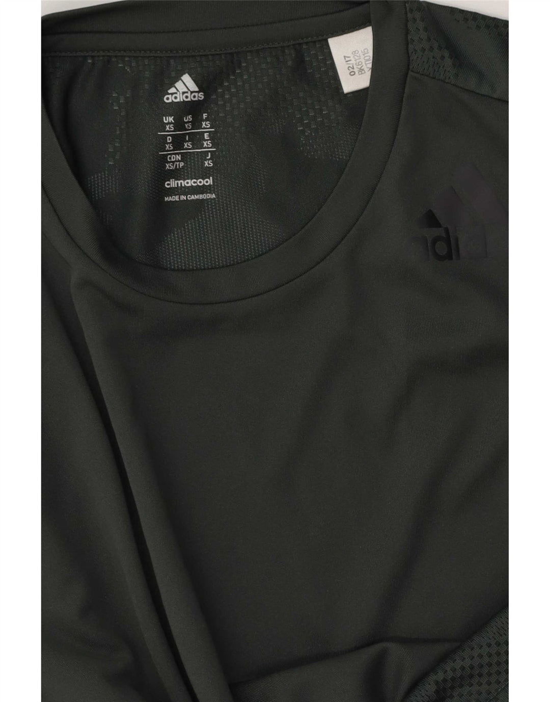 Adidas Mens Climacool T-Shirt Top XS Green Camouflage Polyester