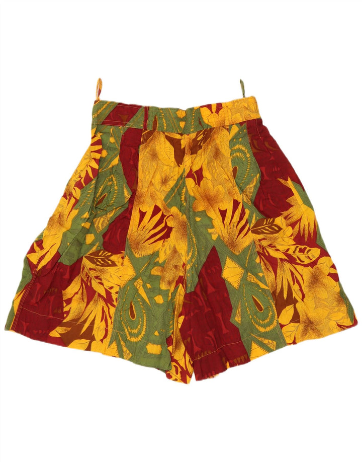 Nitya Womens Wide Leg Chino Shorts IT 42 Medium W26 Multicoloured Floral