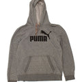 PUMA Mens Graphic Hoodie Jumper Medium Grey Cotton Vintage Puma and Second-Hand Puma from Messina Hembry 