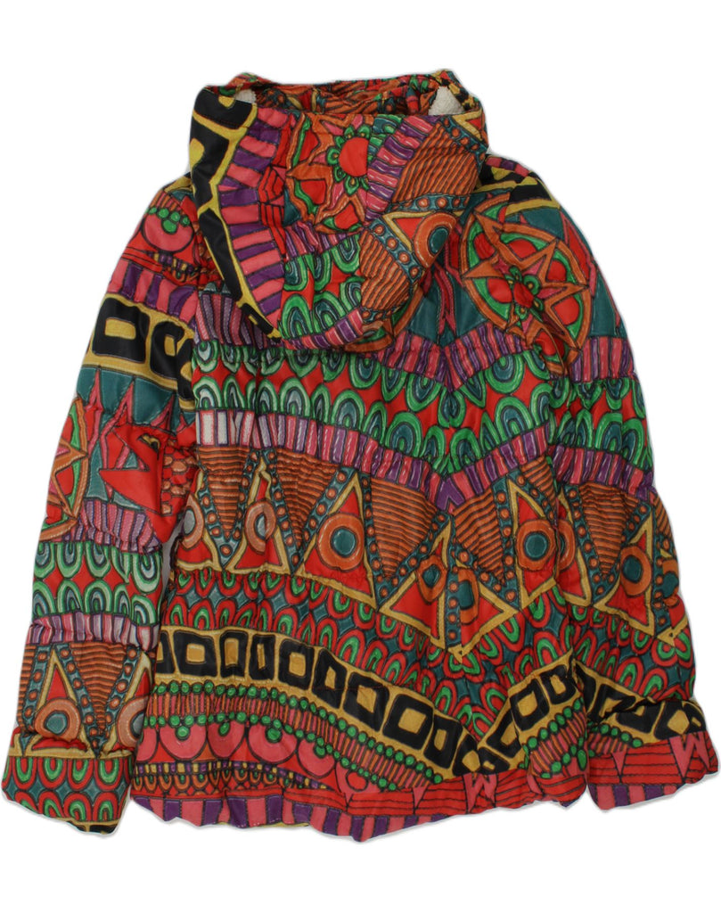 DESIGUAL Girls Hooded Windbreaker Jacket 11-12 Years Multicoloured | Vintage Desigual | Thrift | Second-Hand Desigual | Used Clothing | Messina Hembry 