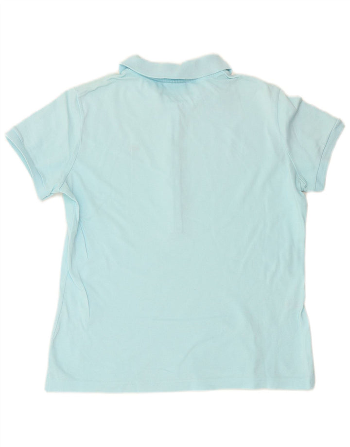 LACOSTE Womens Polo Shirt Size 48 XL Blue Cotton