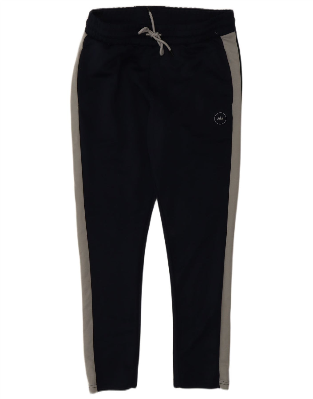 Jack & Jones Mens Tracksuit Trousers Large Navy Blue Colourblock Polyester