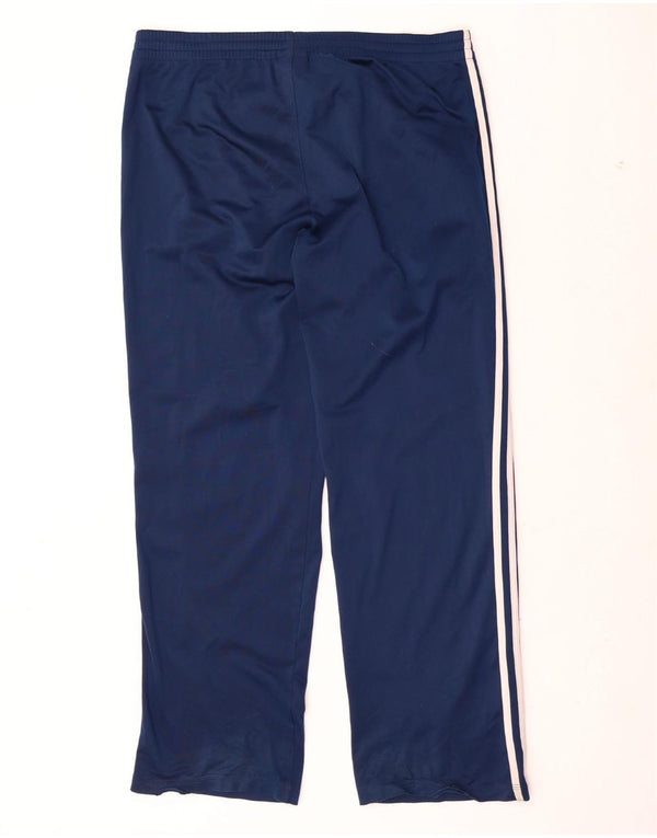 Adidas Mens Tracksuit Trousers Large Navy Blue Polyester