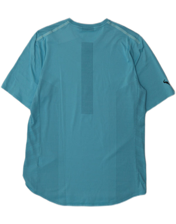 Nike Mens Dri Fit T-Shirt Top Large Blue Polyester