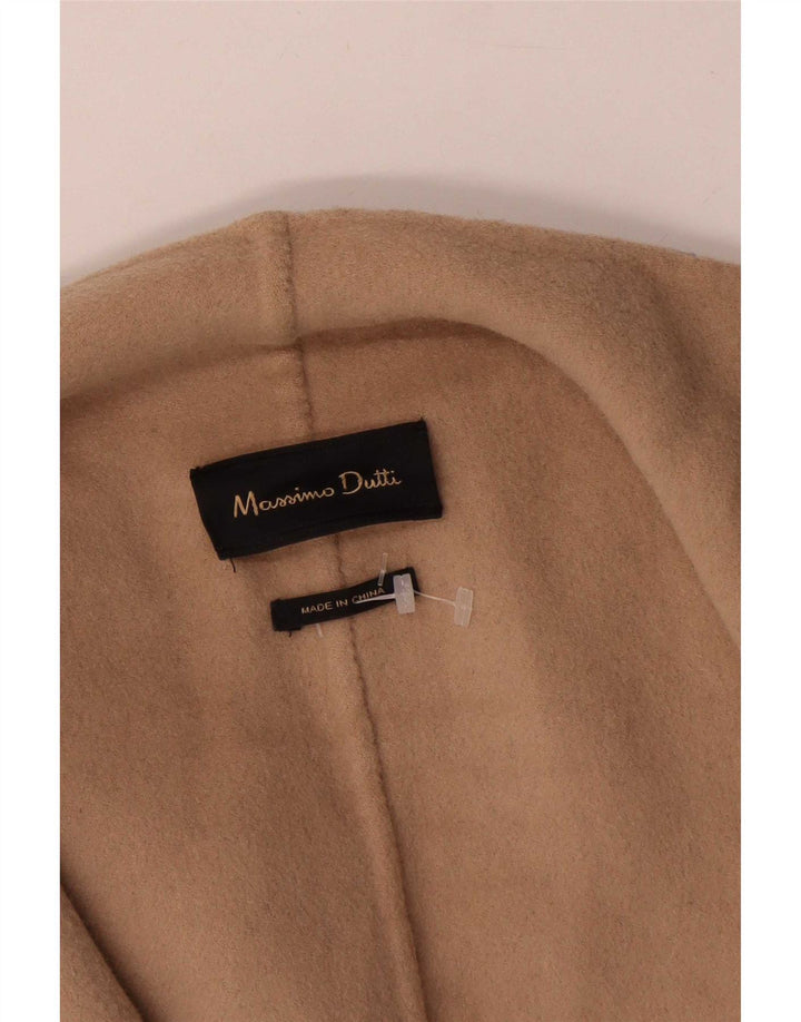 Massimo Dutti Womens Oversized Open Blazer Jacket UK 6 XS Grey Colourblock