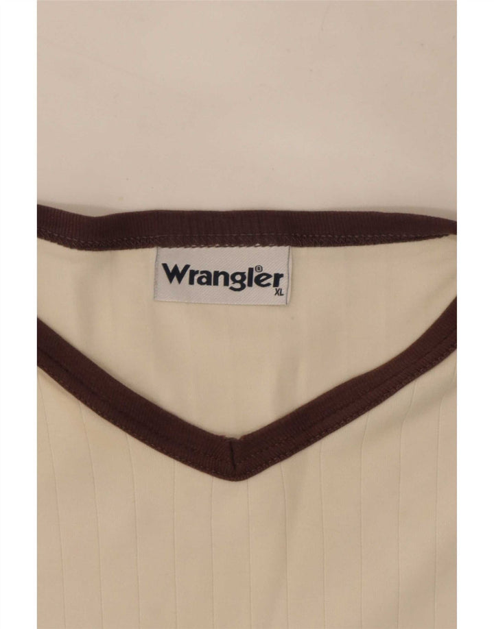 Wrangler Mens T-Shirt Top XL White Colourblock