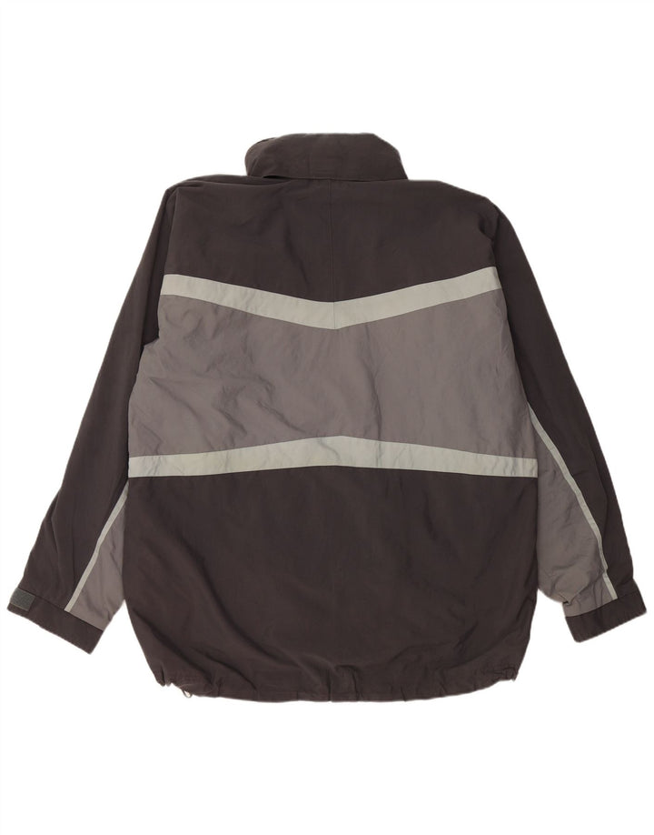 Helly Hansen Mens Hooded Windbreaker Jacket UK 40 Large Grey Colourblock