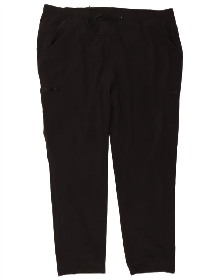 EDDIE BAUER Womens Cargo Tracksuit Trousers US 22 3XL Black Polyester