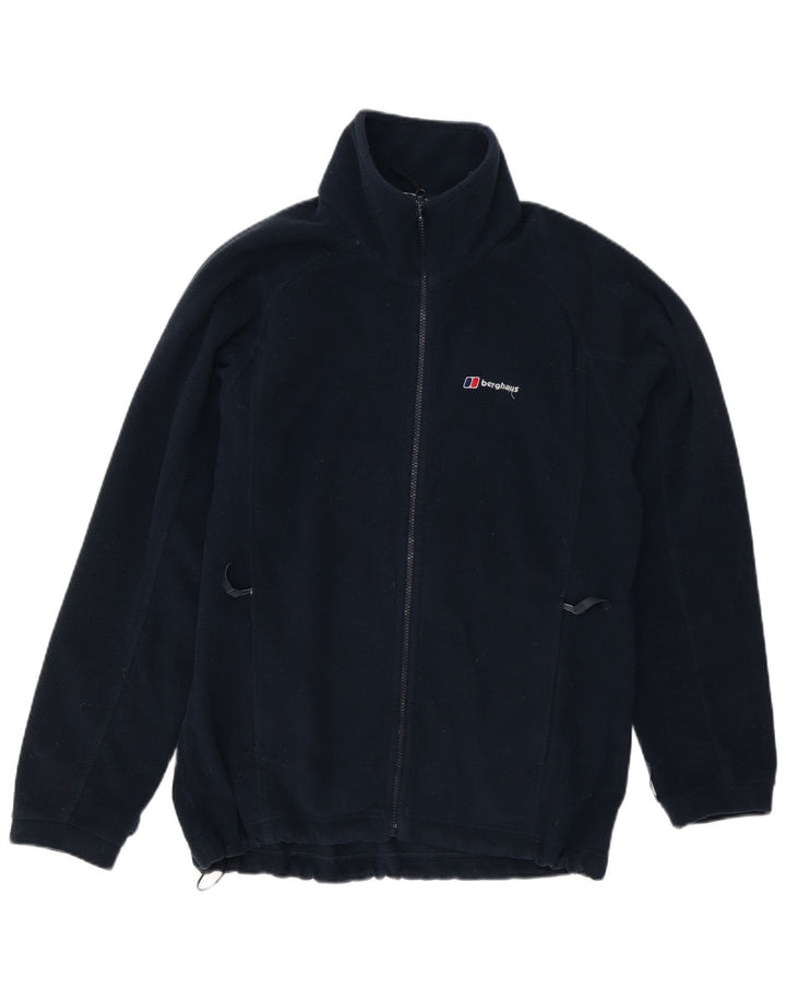 Berghaus Mens Fleece Jacket UK 40 Large Navy Blue Polyester