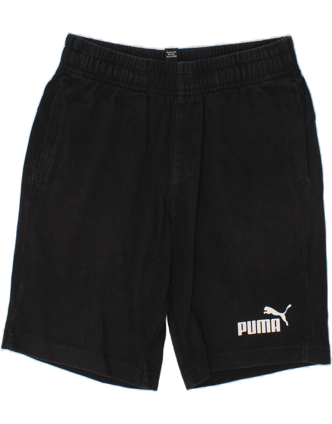 PUMA Boys Sport Shorts 9-10 Years  Black Cotton Vintage Puma and Second-Hand Puma from Messina Hembry 