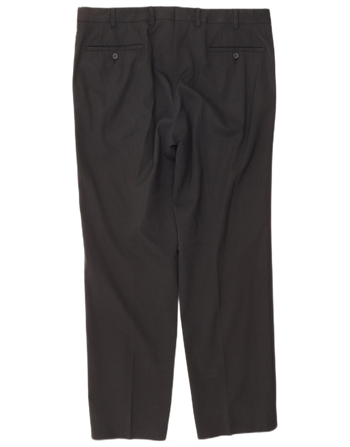 PRADA Mens 3 Button 2 Piece Suit IT 52 XL W34 L30 Black Classic