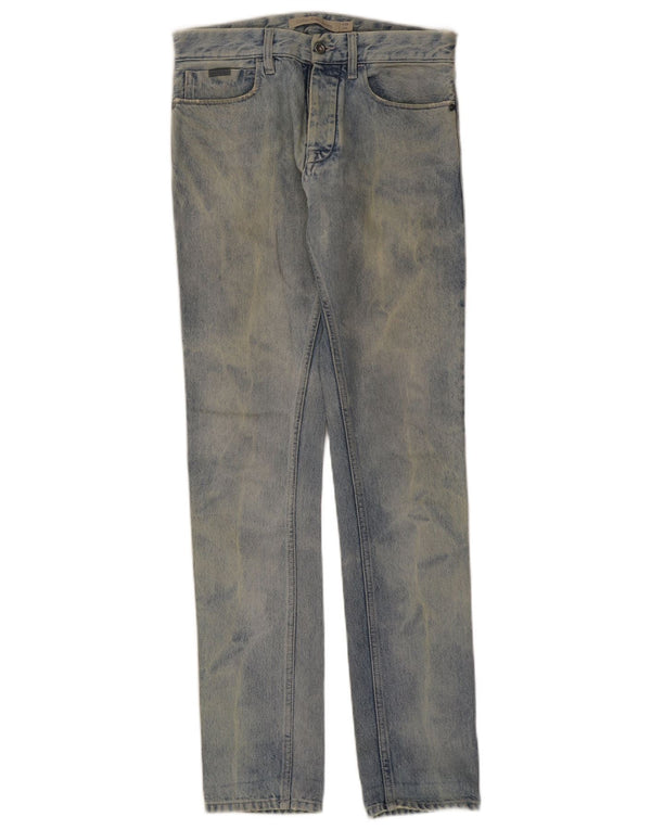 Calvin Klein Mens Slim Jeans W28 L34 Blue Cotton