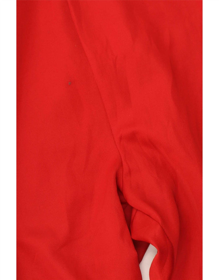 Zara Womens Tracksuit Trousers EU 30 W30 L29 Red Colourblock Polyester