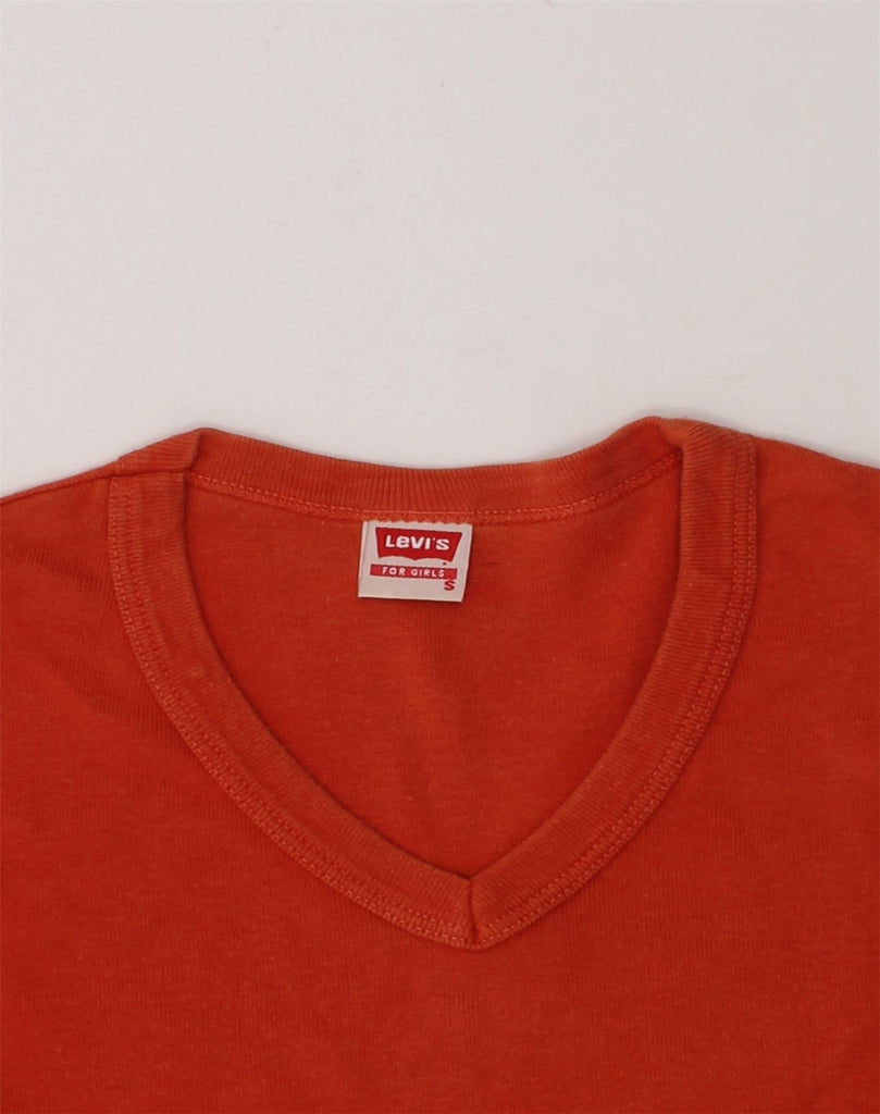 LEVI'S Girls T-Shirt Top 8-9 Years Small Red Cotton | Vintage Levi's | Thrift | Second-Hand Levi's | Used Clothing | Messina Hembry 