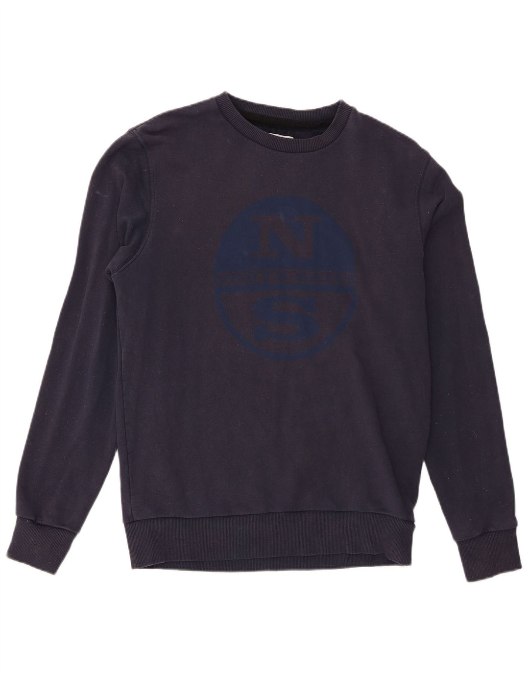 North Sails Mens Graphic Sweatshirt Jumper Medium Navy Blue Cotton