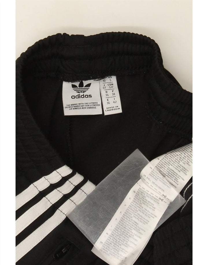 Adidas Womens Tracksuit Trousers UK 10 Small Black Polyester