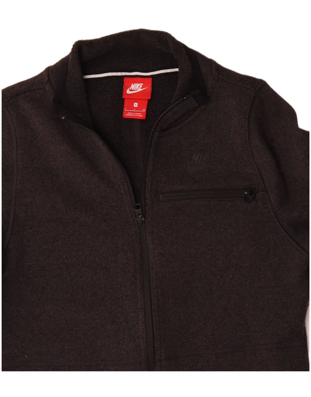 NIKE Womens Tracksuit Top Jacket UK 10 Small Grey Polyester