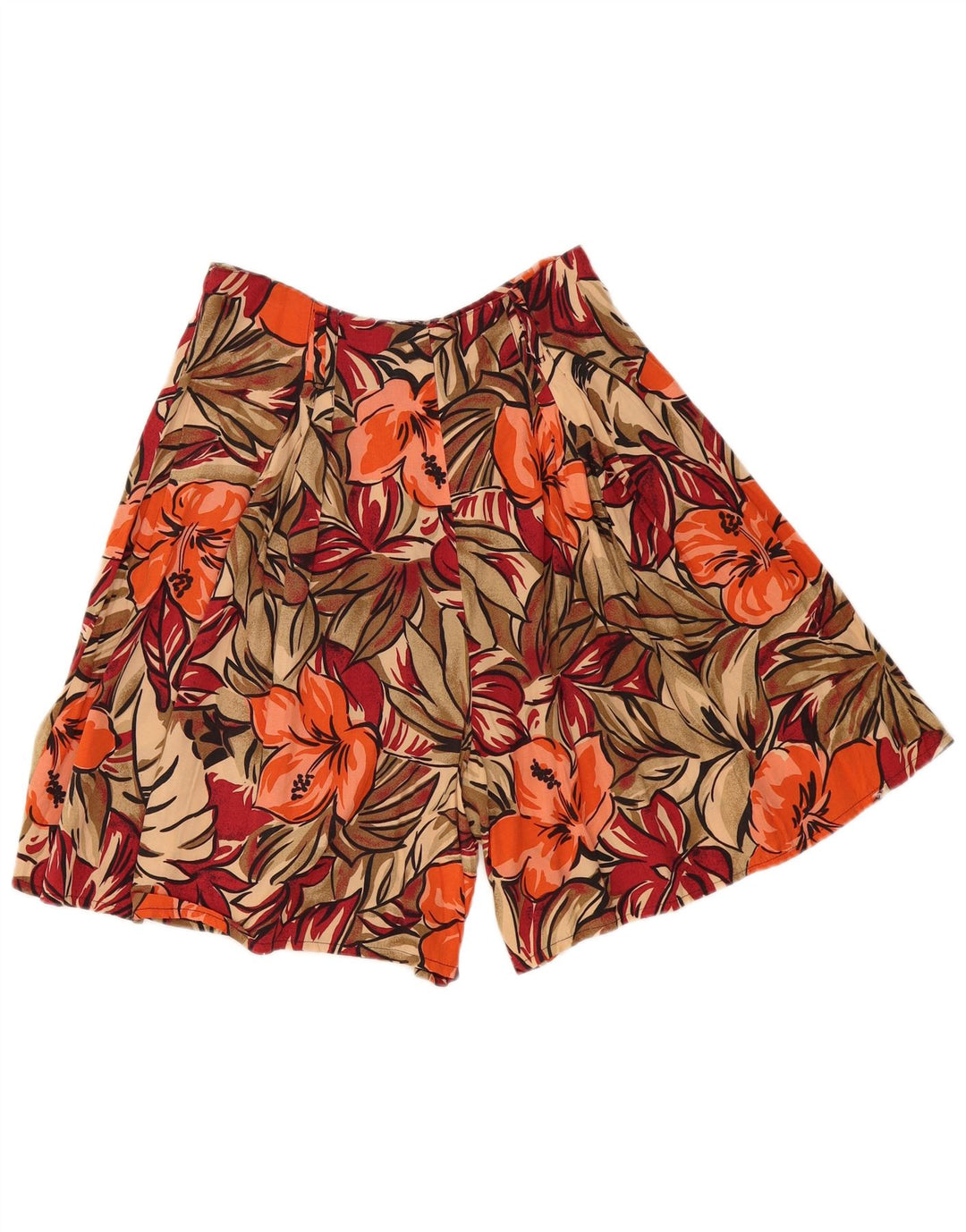 Vintage Womens Cullotes Bermuda Shorts W30 Medium Multicoloured Floral