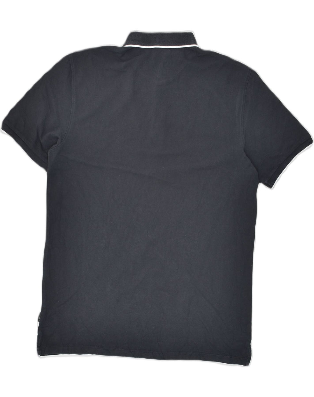 LIU JO Mens Polo Shirt Medium Navy Blue Cotton | Vintage Liu Jo | Thrift | Second-Hand Liu Jo | Used Clothing | Messina Hembry 