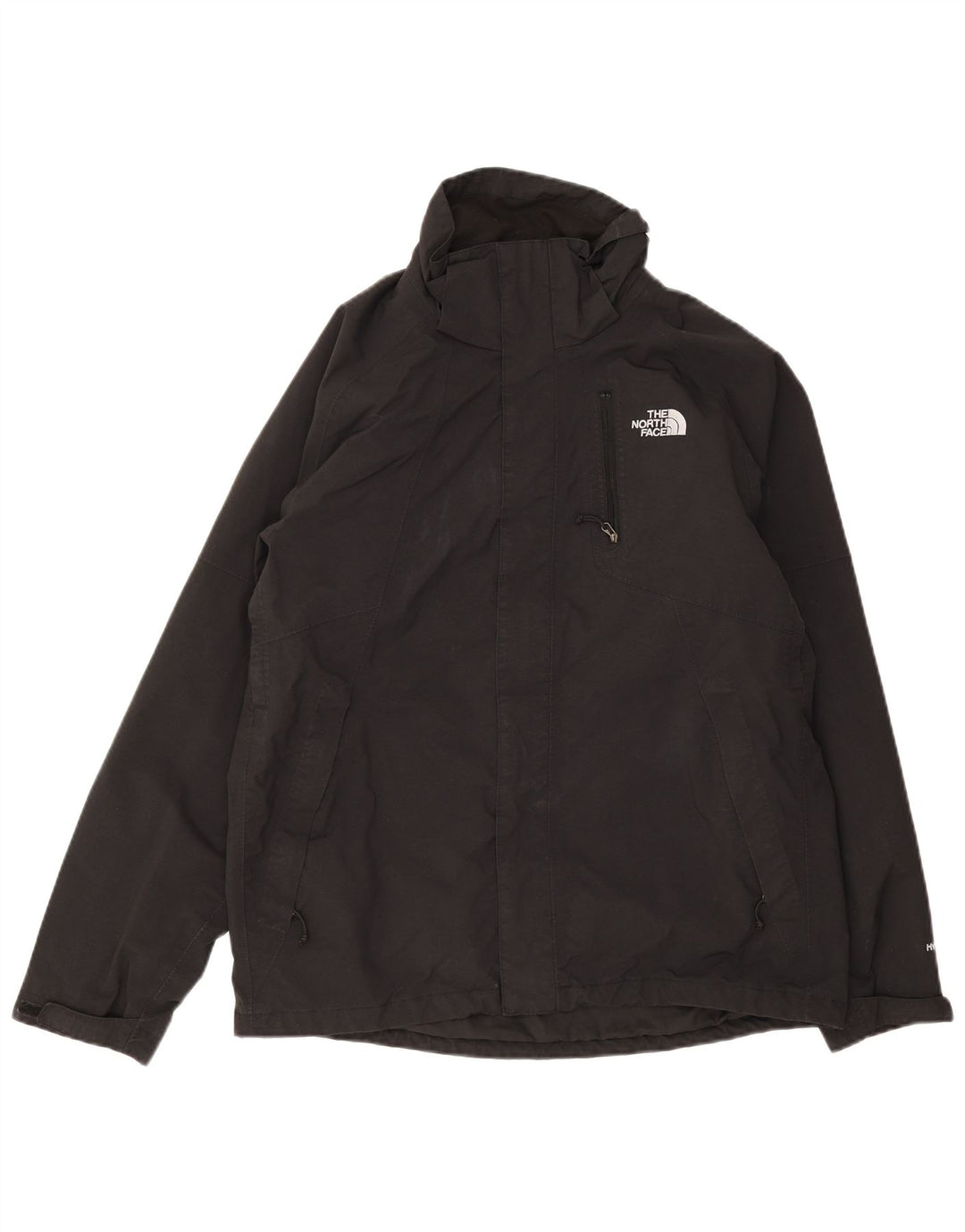 The North Face Mens Hyvent Rain Jacket UK 38 Medium Black Nylon