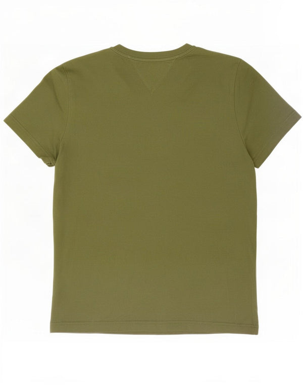 Tommy Hilfiger Mens Graphic T-Shirt Top Medium Green Cotton