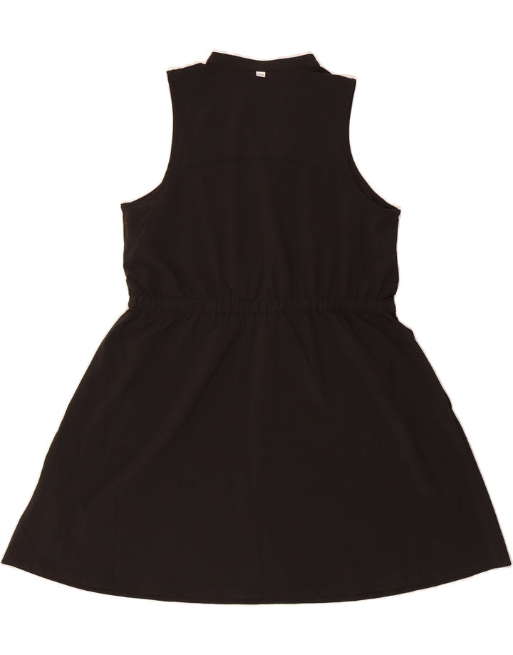 PUMA Womens Sleeveless A-Line Dress UK 14 Large Black Polyester Vintage Puma and Second-Hand Puma from Messina Hembry 