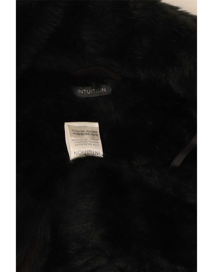 Intuition Womens Sherpa Open Gilet UK 18 XL Brown Colourblock Polyester