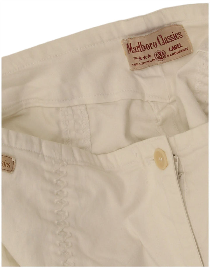 Marlboro Classics Womens Straight Casual Trousers W30 L30 White