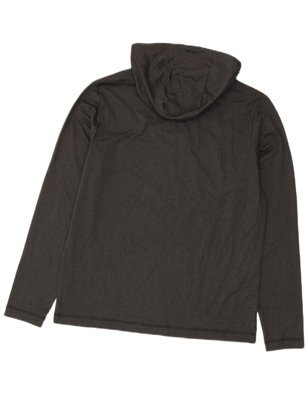 Adidas Mens Hooded Top Long Sleeve Medium Grey Polyester