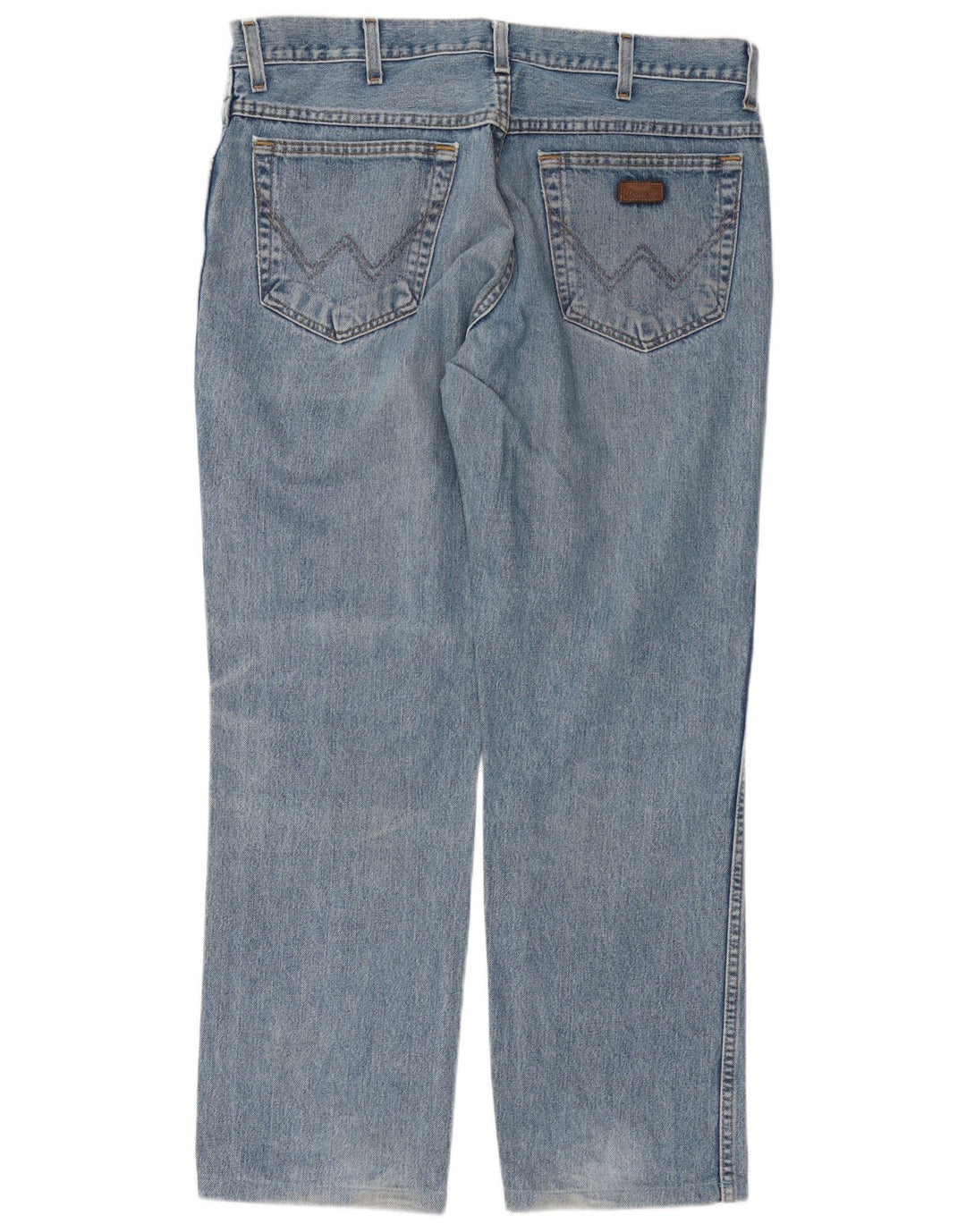 Wrangler Mens Texas Straight Jeans W35 L29 Blue Cotton