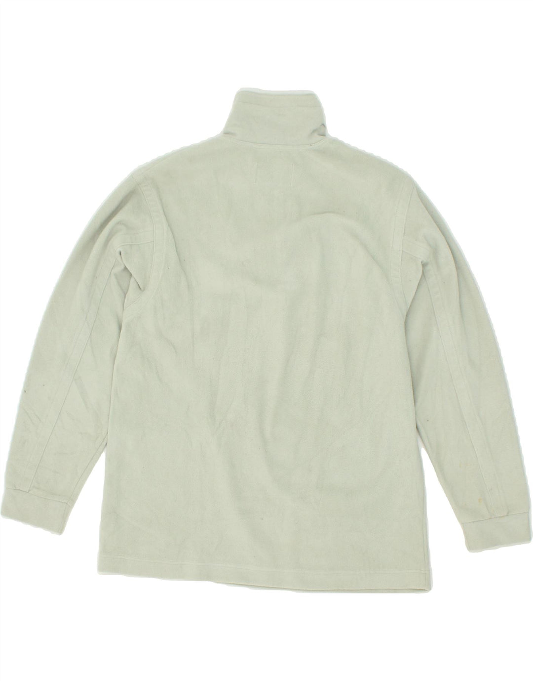 DIADORA Womens Zip Neck Fleece Jumper UK 14 Medium Green Polyester Vintage Diadora and Second-Hand Diadora from Messina Hembry 