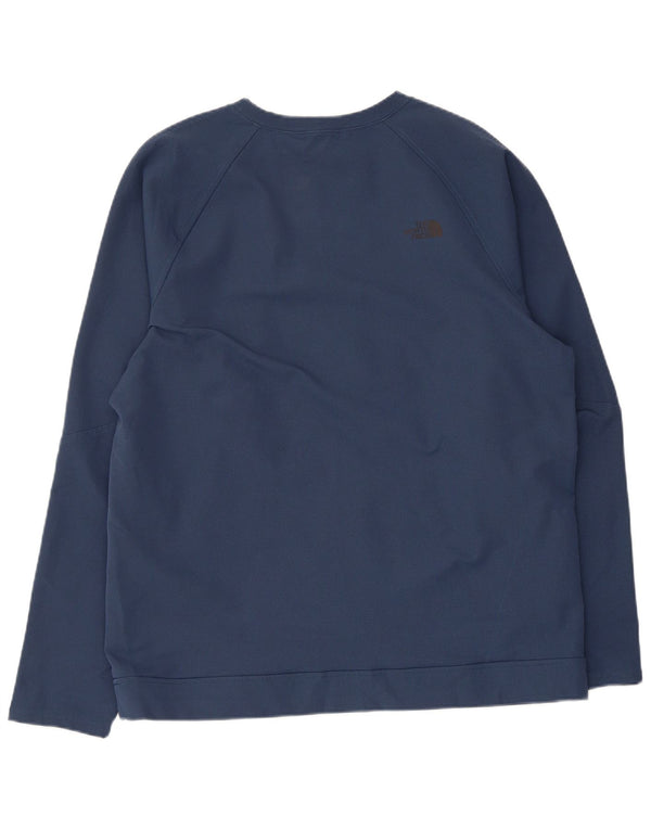 The North Face Mens Sweatshirt Jumper Large Navy Blue Polyester