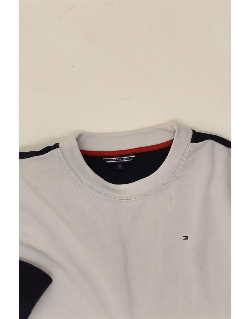 TOMMY HILFIGER Mens Sweatshirt Jumper Medium Multicoloured Colourblock | Vintage Tommy Hilfiger | Thrift | Second-Hand Tommy Hilfiger | Used Clothing | Messina Hembry 
