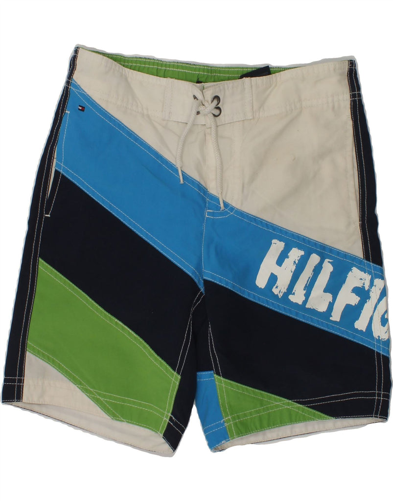 TOMMY HILFIGER Boys Graphic Swimming Shorts 9-10 Years Multicoloured | Vintage Tommy Hilfiger | Thrift | Second-Hand Tommy Hilfiger | Used Clothing | Messina Hembry 