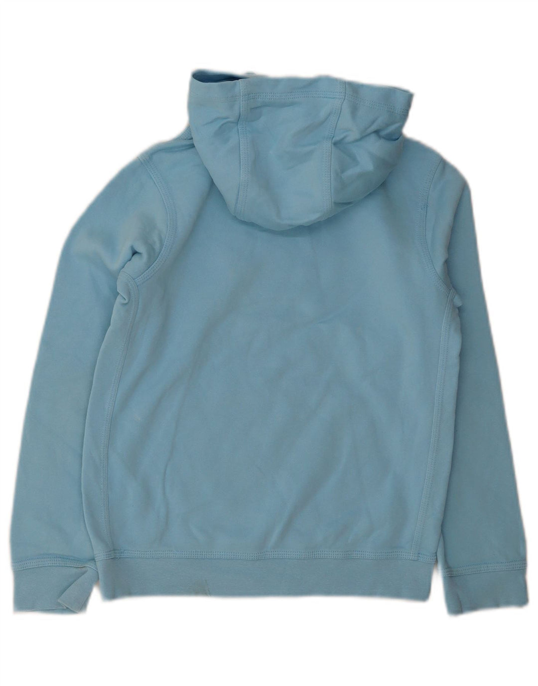 Nike Boys Graphic Hoodie Jumper 10-11 Years Medium Blue Cotton