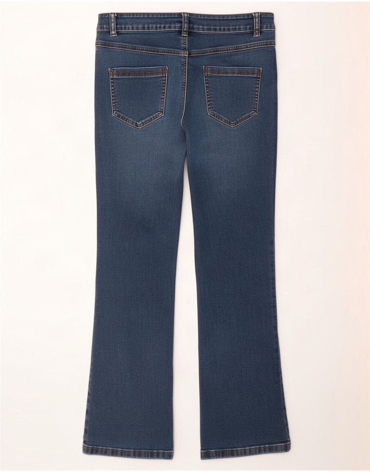 M&Co Womens Bootcut Jeans UK 12 Medium W30 L28 Blue Cotton