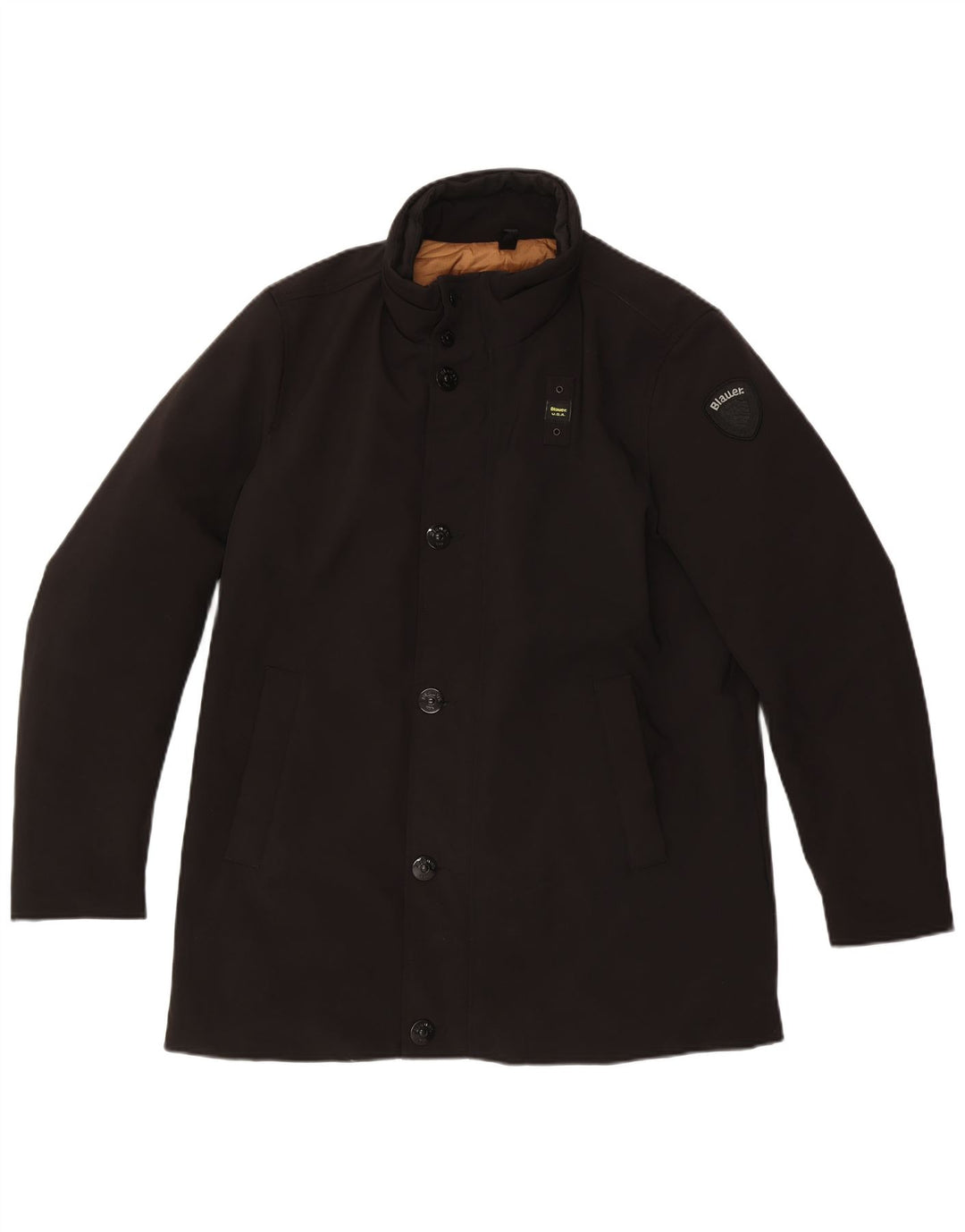 Blauer Mens Padded Jacket UK 40 Large Black Nylon