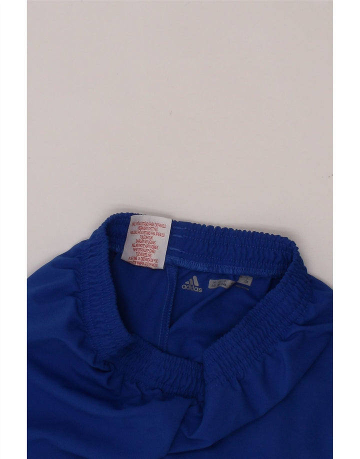 ADIDAS Boys Leinster Rugby Sport Shorts 5-6 Years  Blue Polyester
