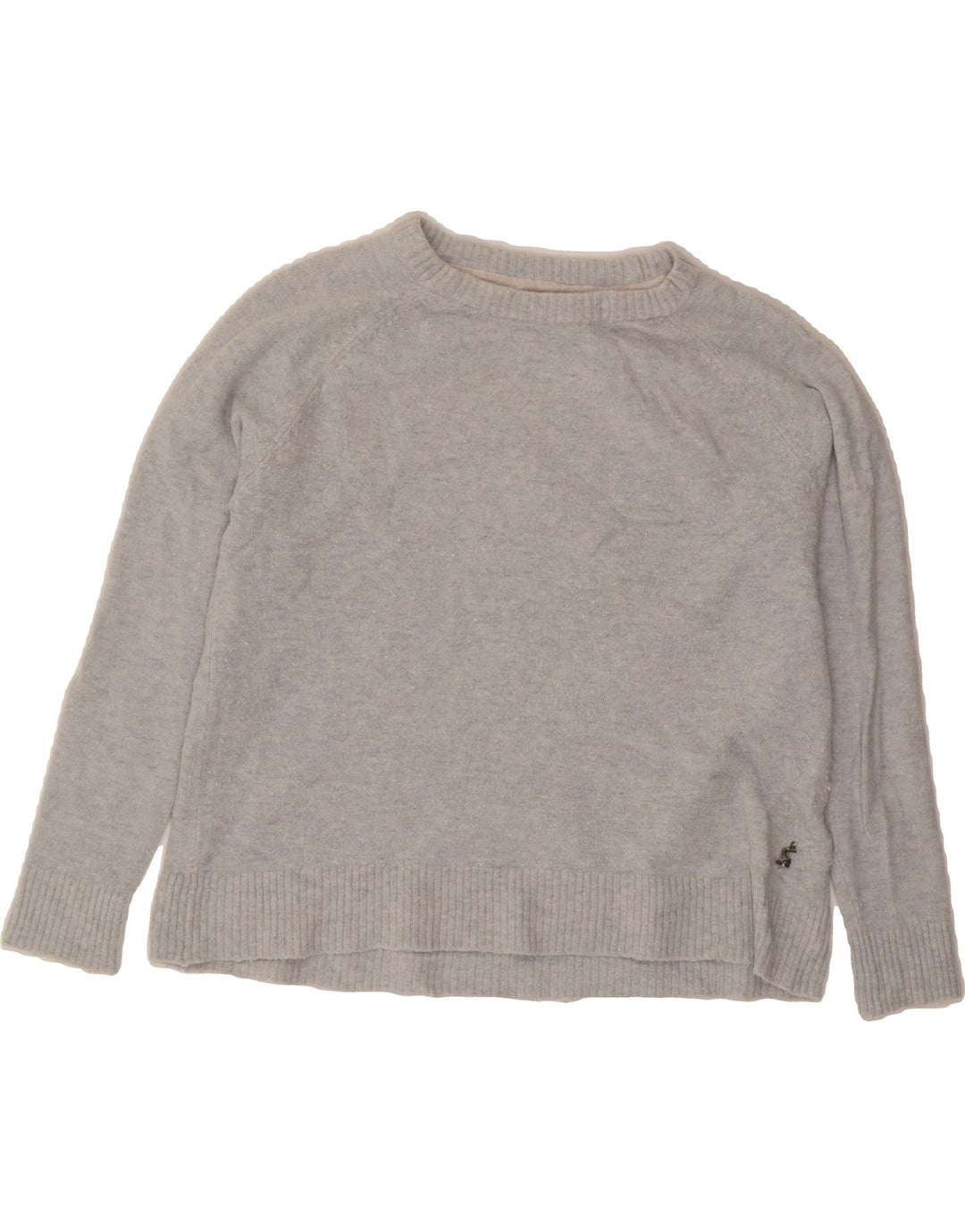 JOULES Womens Boat Neck Jumper Sweater UK 12 Medium Grey Acrylic Vintage Joules and Second-Hand Joules from Messina Hembry 