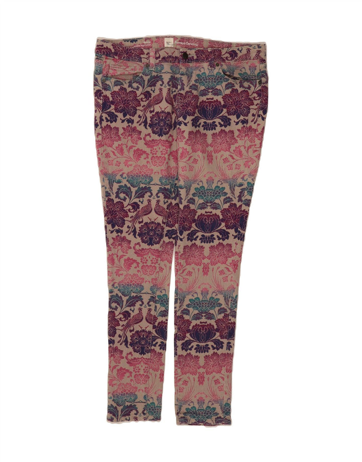 MOSSIMO Womens Skinny Jeans US 10 Large W34 L32 Multicoloured Floral Vintage Mossimo and Second-Hand Mossimo from Messina Hembry 